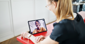 people on video call