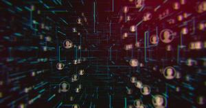 Abstract visual of customer data