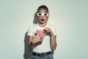 person watching virtual event