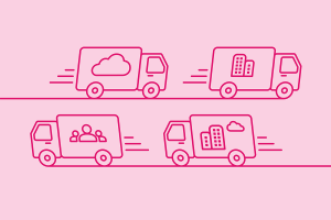 Blog header image: SaaS vs. Hosted vs. Hybrid vs. Open Source DAM article. 