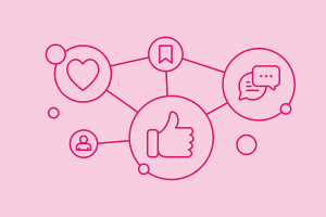 Blog header image: Social media and DAM article.