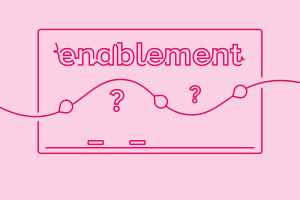 Blog header image: Marketing Enablement article.