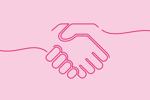 Blog header graphic: Collaborative marketing solutions article. 