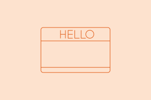 Hello sticker