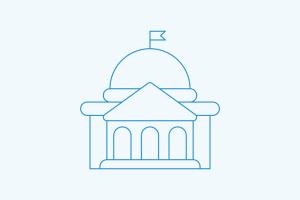 Illustration of a government building