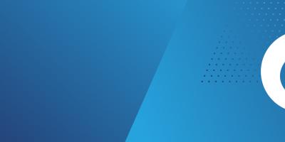 Navy to blue gradient with white Drupal Logo