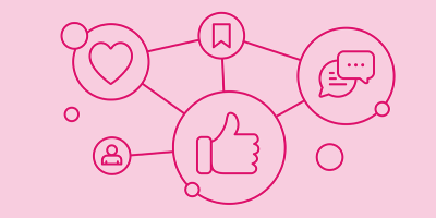 Blog header image: Social media and DAM article.