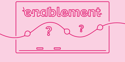 Blog header image: Marketing Enablement article.