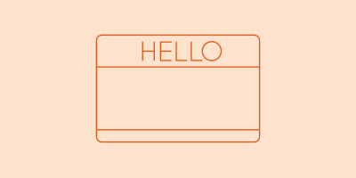 Hello sticker