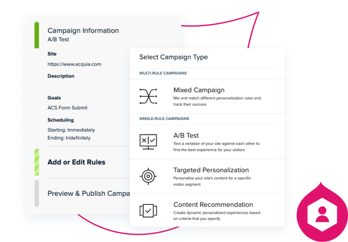 Personalization product screenshots