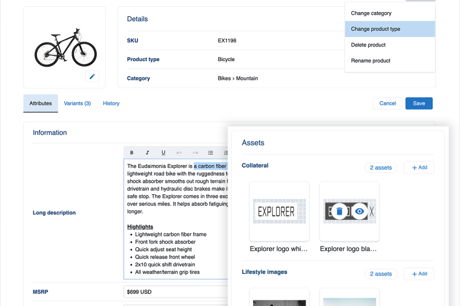 Picture of someone using Acquia's DAM product