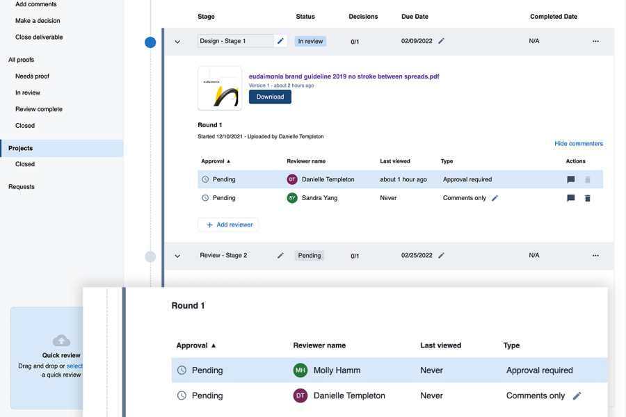 Picture of someone using Acquia's DAM product