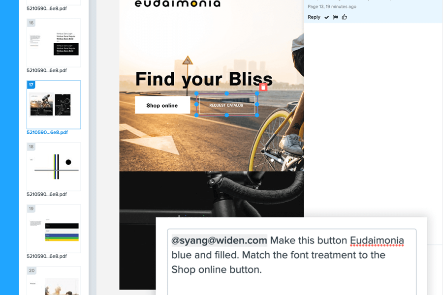 Screenshot of Acquia's DAM product