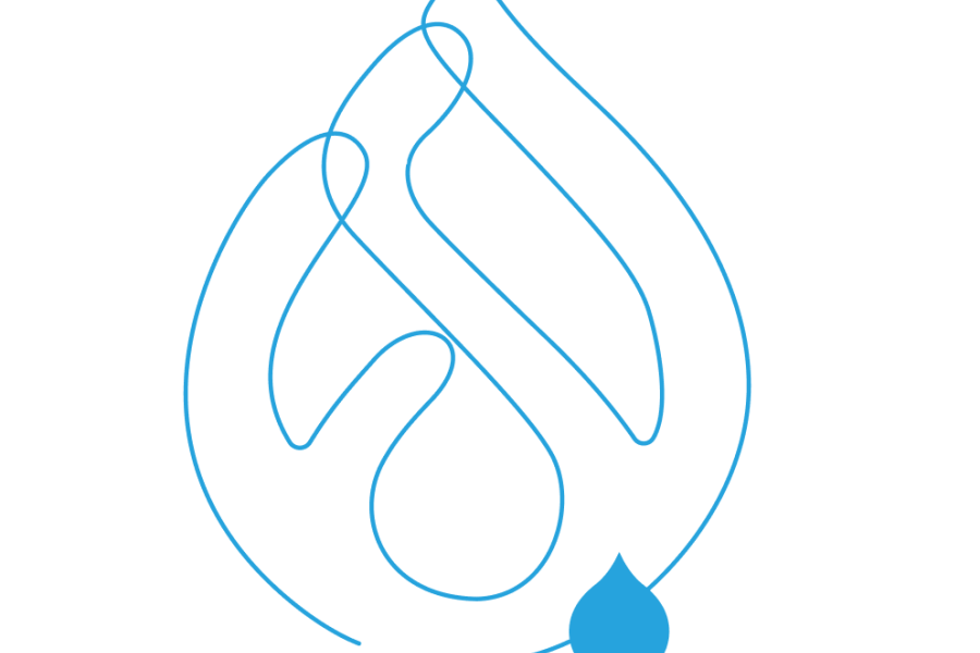 What is Drupal 9 graphic and droplet 