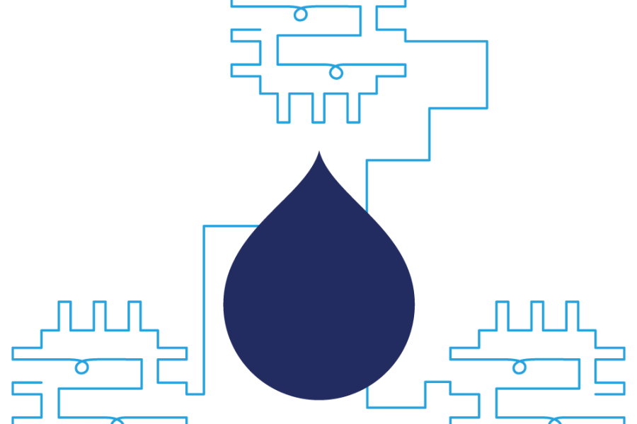 Caching made easy chip and drop graphic
