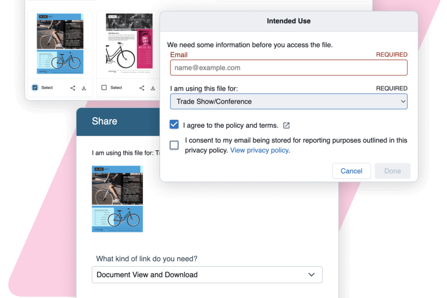 Product Screenshot with pink brand sprinkles