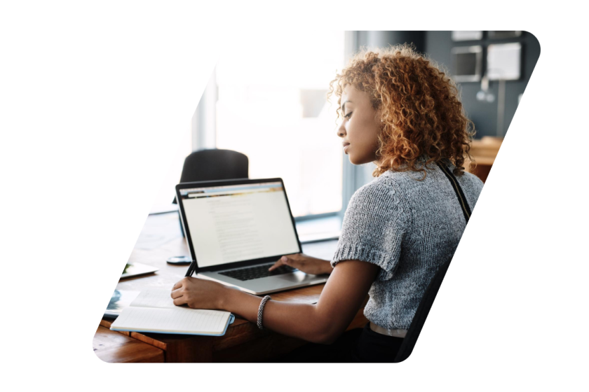 Women on a computer