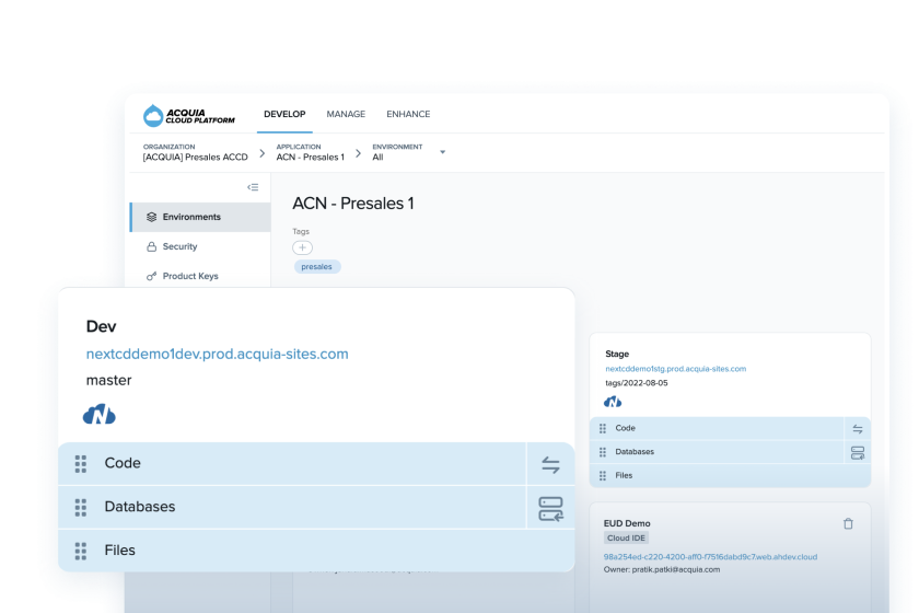 Cloud Platform screenshots