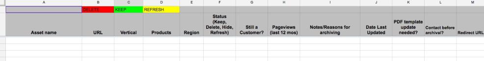 google sheets
