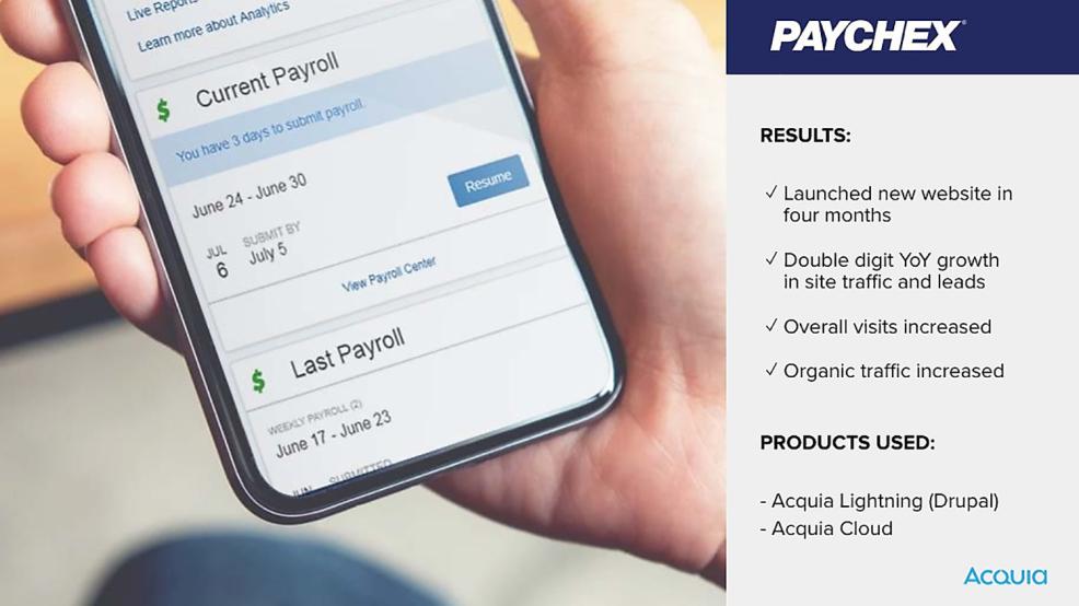 How Paychex replatformed on Drupal and doubled its website traffic