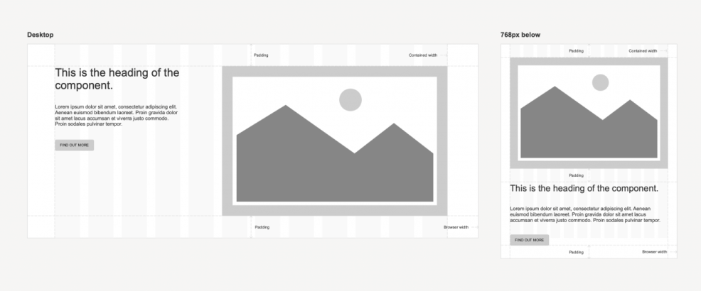Component wireframe