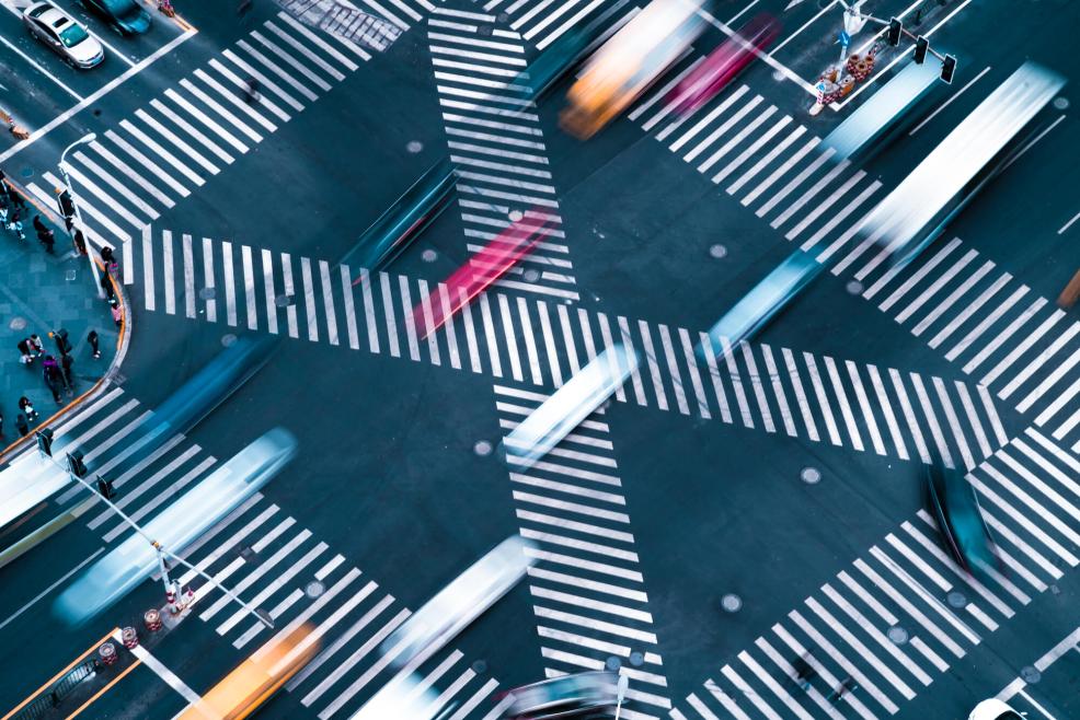 Busy intersection