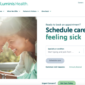 Luminis Health website