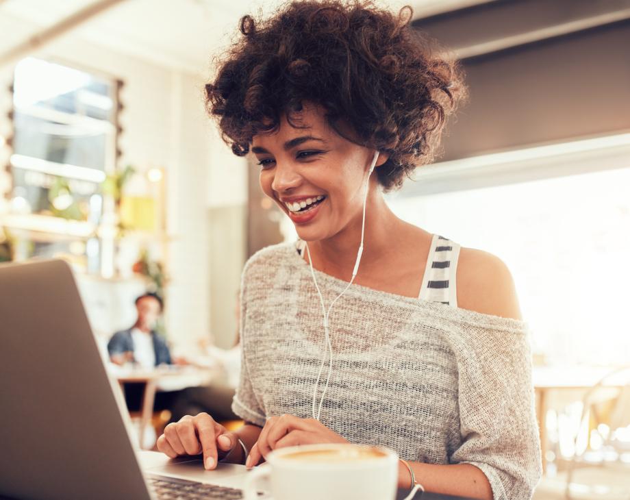 woman on laptop