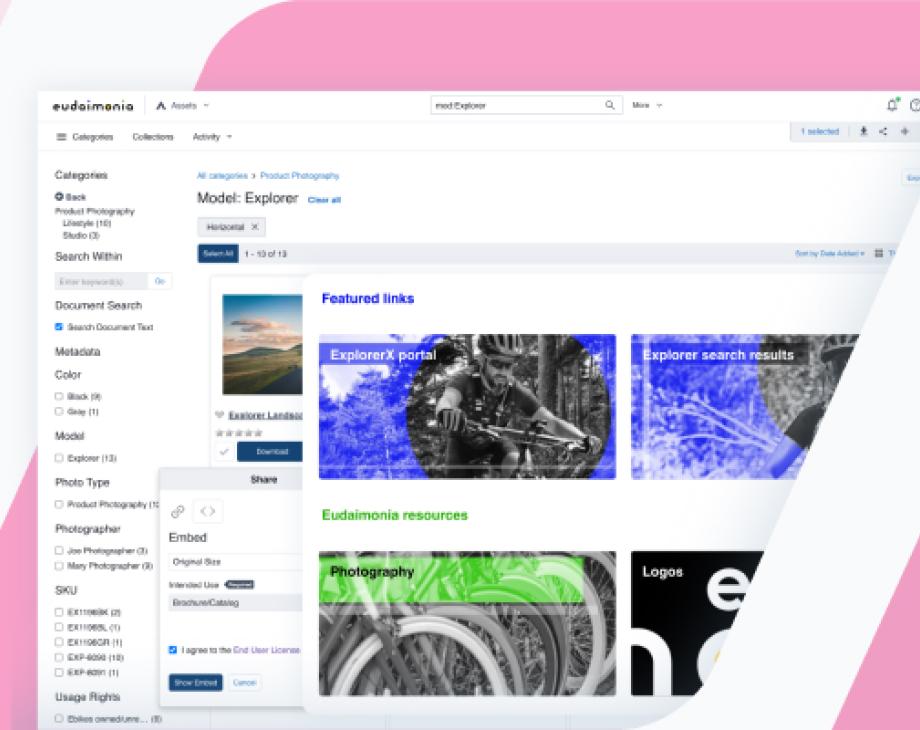 Color screenshot of Acquia DAM screen