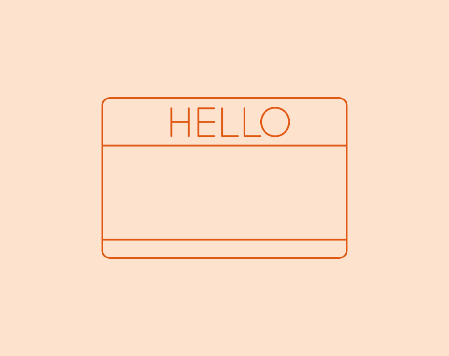 Hello sticker