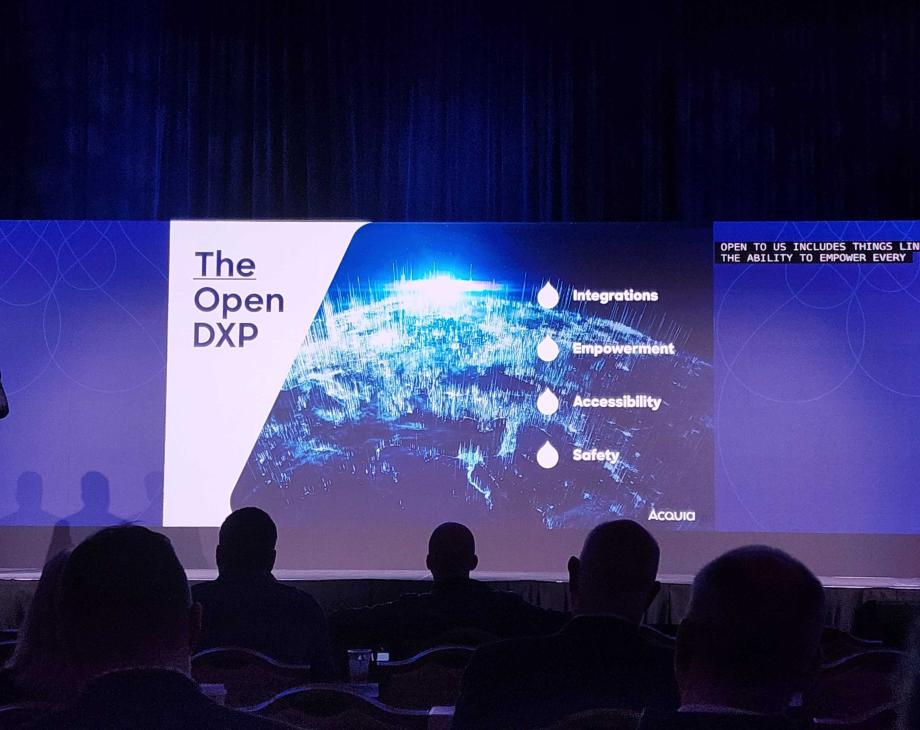 Color photo of Steve Reny on stage at Engage Boston 2023