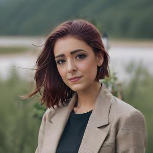 Headshot of Mary with mountain background