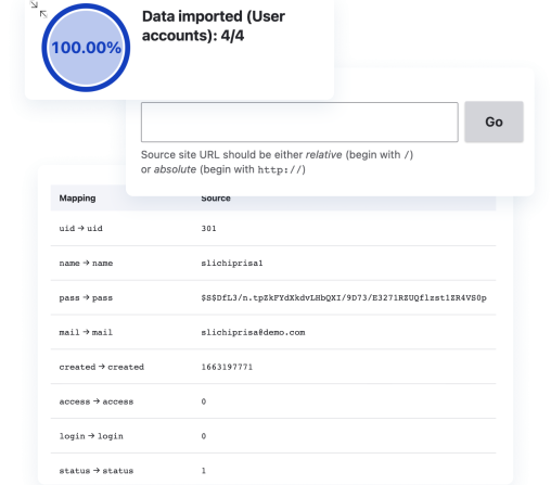 migrate accelerate product screenshots
