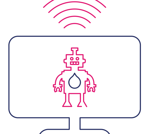 computer with a machine learning robot