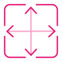 Eliminate barriers pink icon