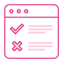 Tandem testing pink icon