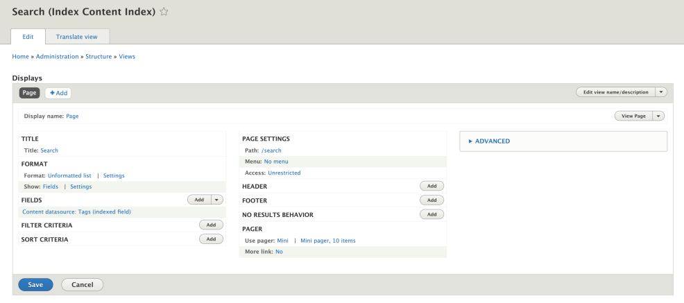 search api module