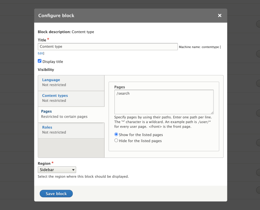 search api module