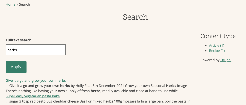 search api module