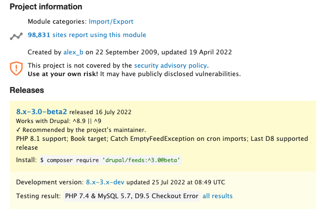 feeds module
