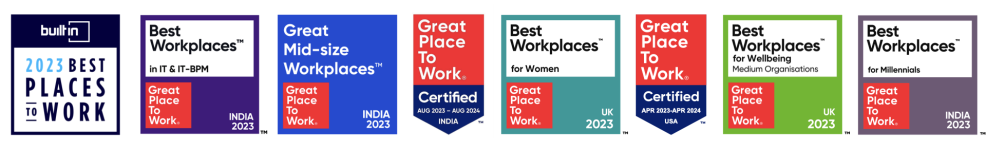 Color image of awards Acquia was given in 2023