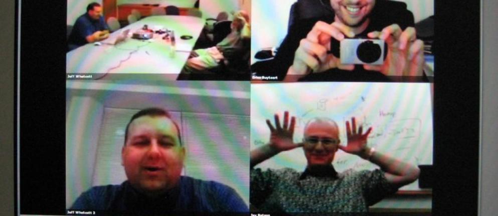 Screen capture of 2008 Acquia online meeting
