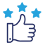 Illustration of a thumbs up