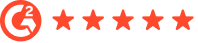 5 out of 5 orange stars